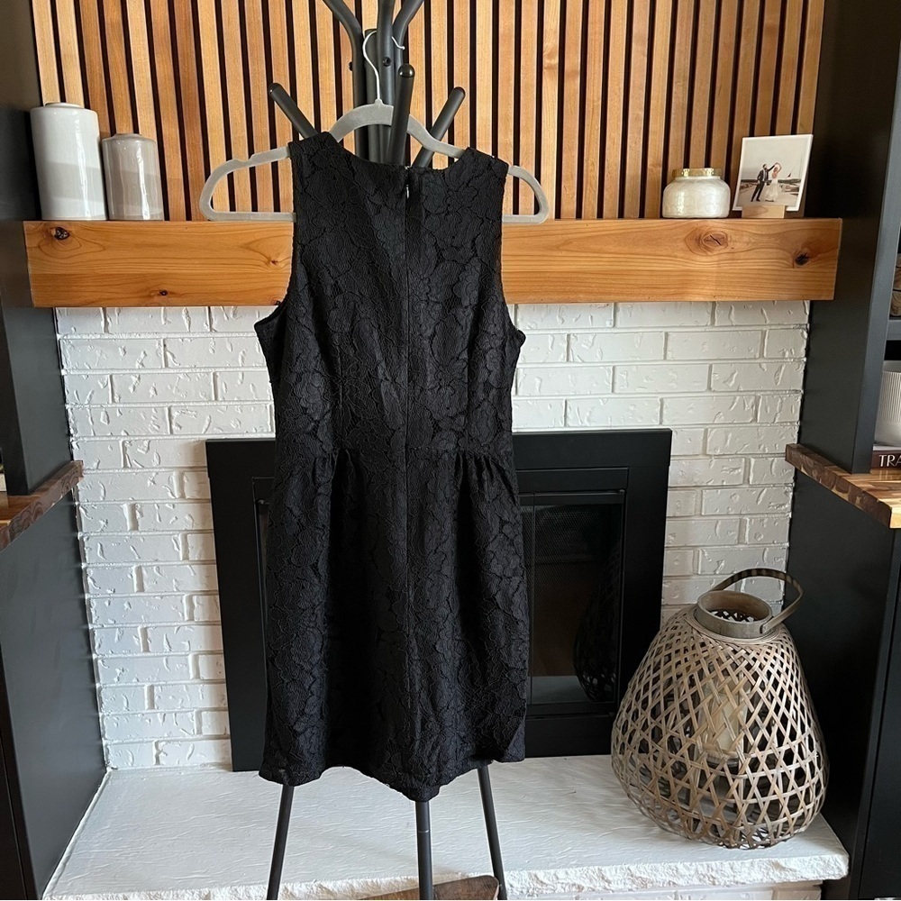 NWOT J. Crew Black Lace Cocktail Dress